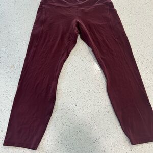 Lululemon Align High Rise Pant With Pockets 25"
7/8 - Red Merlot